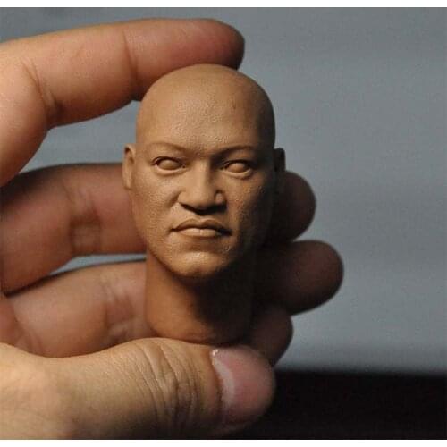 1/6 Scale Laurence Fishburne Unpainted Head Model for 12''Figure Toys Gifts Collections DIY