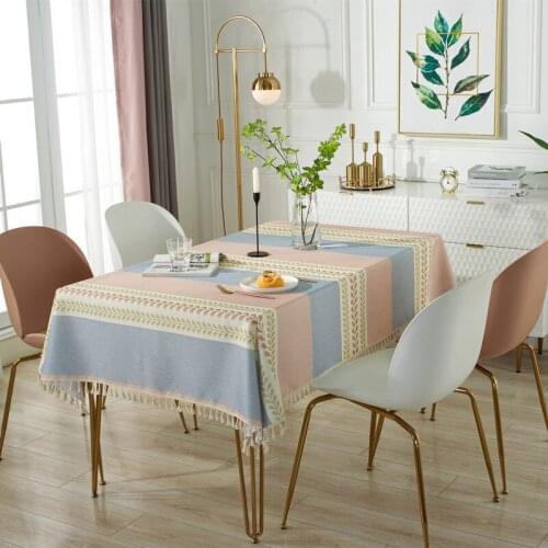 New American Country Home Waterproof Tea Table Table Cloth Fabric Dustproof Desk Table Mat