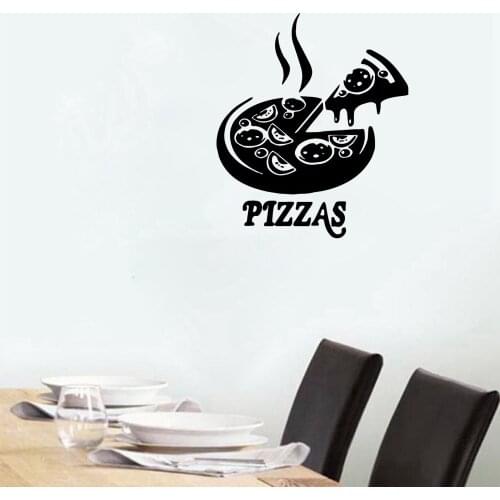 NEW Pizza Wall Stickers Modern Fashion Wall Sticker For Baby Kids Rooms Decor Decoration Accessories