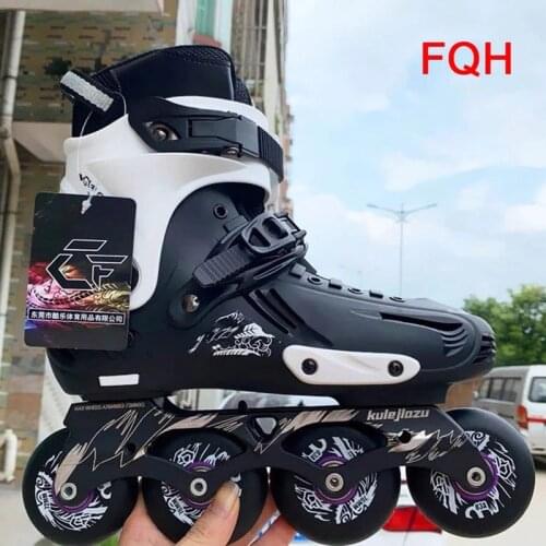 Original Inline Roller Skates Slalom Sliding FSK Adult Kids Roller Skating Shoes 4 Wheels Patines PU Tires Rollerblade