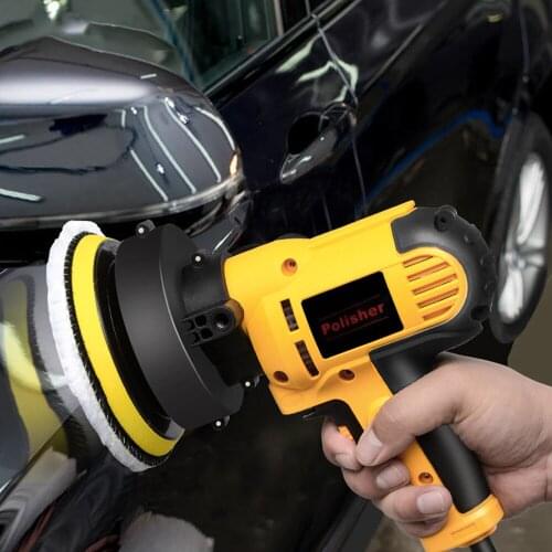 Car Polishing Machine Stepless Speed Adjustable Electric Car Polisher Auto Polishing Machine High Efficiency Waxing Tool