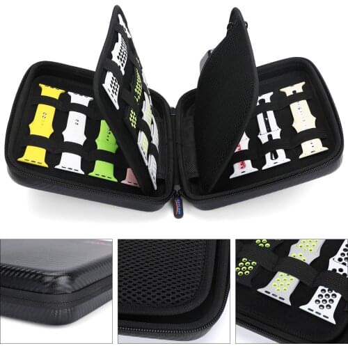 Smart Watch Bands Storage Case Accessories Watch Strap Travel Organizer Stores 16+ Bands Compatible for Apple Watch Bands 31001