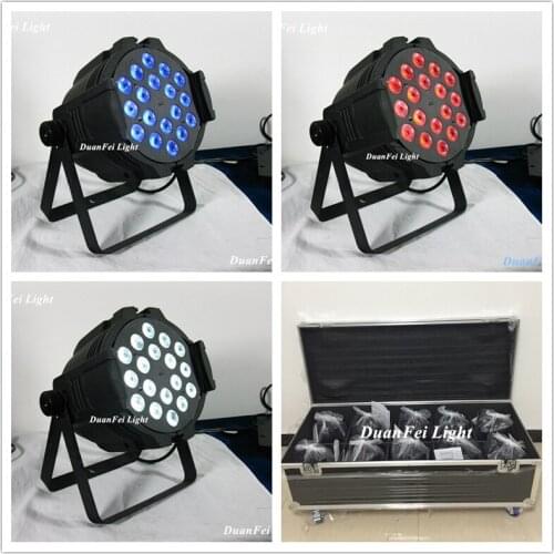 Roadcase) 10Lot 18x10 Led Par Rgbw Wash Wall Spot Light Indoor Dj Par64