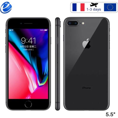 Original Apple iphone 8 Plus Hexa Core iOS 3GB RAM 64/256GB ROM 5.5 inch Cellphone 12MP Fingerprint 2691mAh LTE Mobile Phone