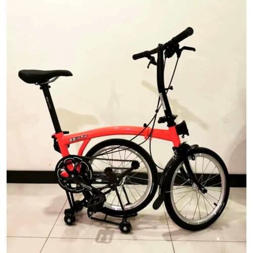 3SIXTY Folding Bike Chromoly Steel Frame/Fork 16inch three Folding Bike inner Triple Speed Bike