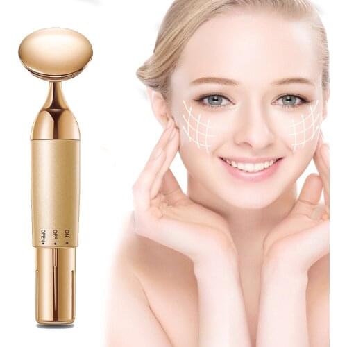 Vibration Face Eye Massager Emollient Essence Massage Tool Face Lift Skin Massager Tightenin Wrinkle Facial Beauty Stick