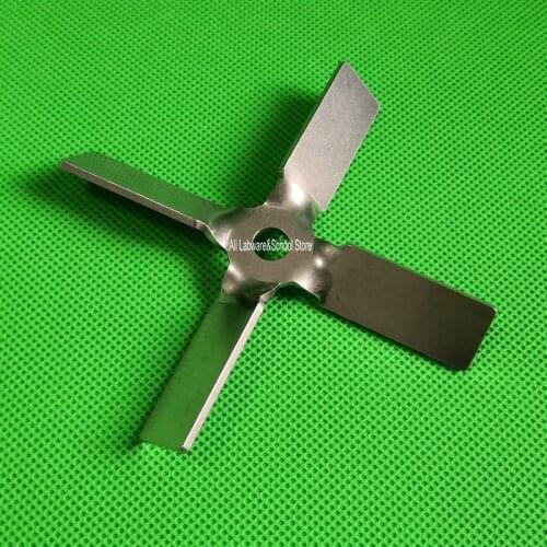 1pcs lab stainless steel DIA40mm to 100mm four blade propeller, cross paddle for lab stirrer mixer blender machine