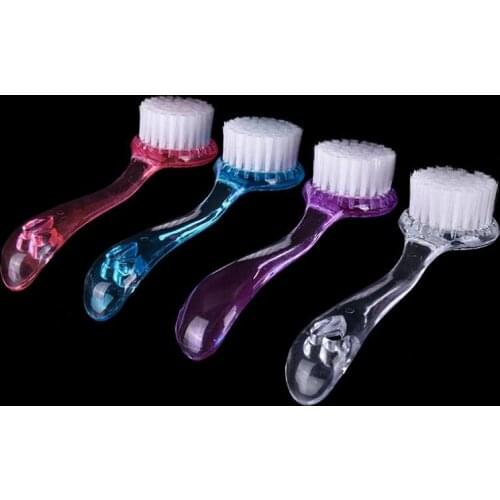 1pcs Plastic Exfoliating Facial Cleanser Brush Soft Bristle Brush Scrub face Clean