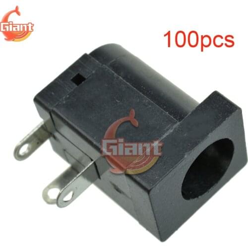 100pcs/lot DC-005 5.5x2.1mm DC Power Jack Socket Male Connector DC005 PCB Mount Female Power Jack Plug Electrical Socket