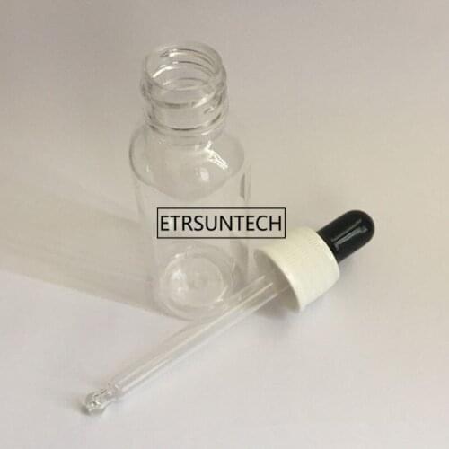30ml Empty PET Aluminum Dropper Oil Essential Bottle In Refillable Drop Liquid Pipette Bottles F2131