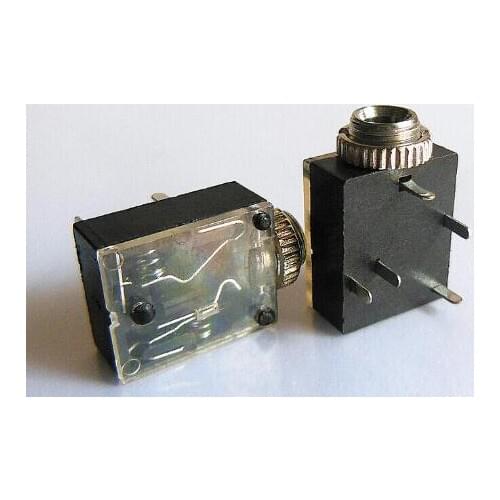 5PCS 5 Pin 3.5mm Female Audio Stereo Jack Socket PCB Panel Mount PJ-324M