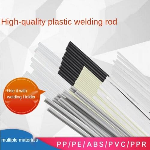 50pcs Plastic Welding Rods Bumper Repair ABS/PP/PVC/PE Welding Sticks Welding Soldering Supplies Grey White Black Beige Color