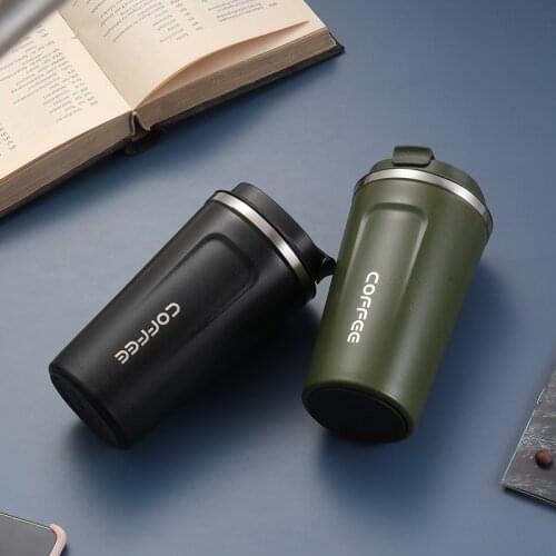 510/380ML Thermos Flask Coffee Mug Thickened Big Car Thermos Mug Travel Thermo Cup Thermosmug For Gifts Vacuum Flask