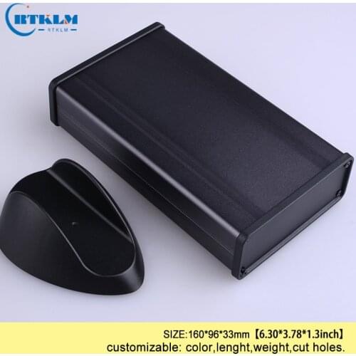 Aluminium enclosure box for electronics instrument case diy project box housing electrical cabinet steel outlet case 160*96*33mm