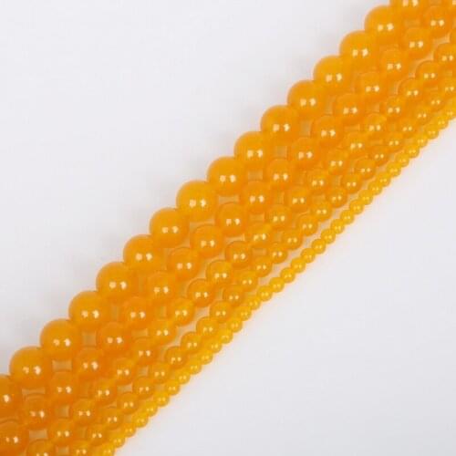 New Arrival 2020 Yellow Natural Spacer Beads for Making Jewelry 4MM 6MM 8MM 10MM 12 MM Wholesale