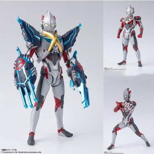 Ultraman X Armor Figure Movable Car Decoration Toy 15cm