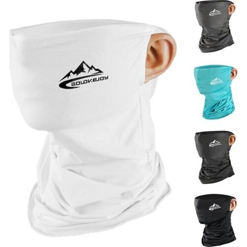 Sports Ice Silk Half Face Scarf Dustproof UV Protection Neck Gaiter Neckerchief Outdoor Cycling Bicycle Hiking Camping Men Women