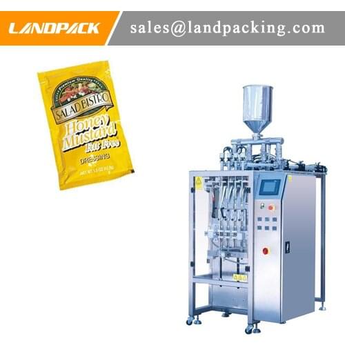 Small Manufacturing Automatic Honey Mustard Sauce Sachet Packing Machine Sauce Multi Lane Pack Machine