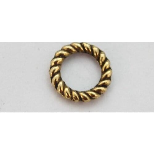 400PCS Antiqued Gold Color colour 10mm circle link connectors A10218G