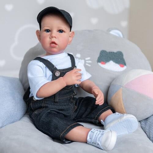 50cm Reborn Toddler Boy Doll Liam Kids Toys Christmas Gift Hand Detailed Painting with Veins Visible