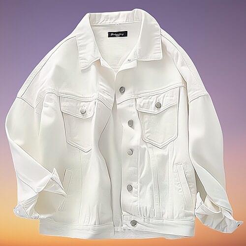 Winter Autumn 2021 New Black White Jeans Coat Womens Wild Short Denim Jacket Korean Female Fashion Leisure Clothing Streetwear