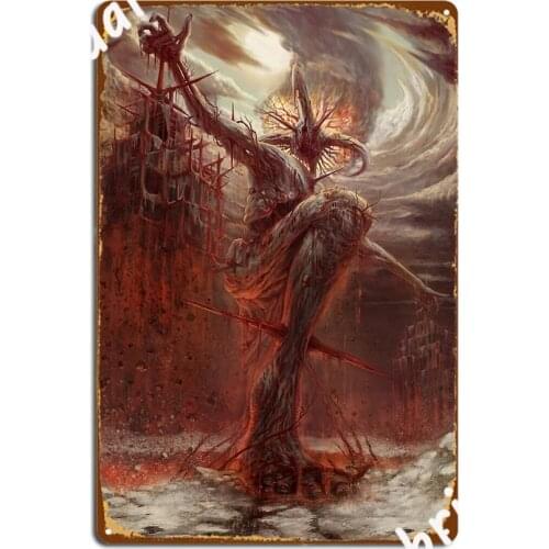 God Of Pain Metal Plaque Poster Wall Poster Wall Pub Customize Tin Sign Poster