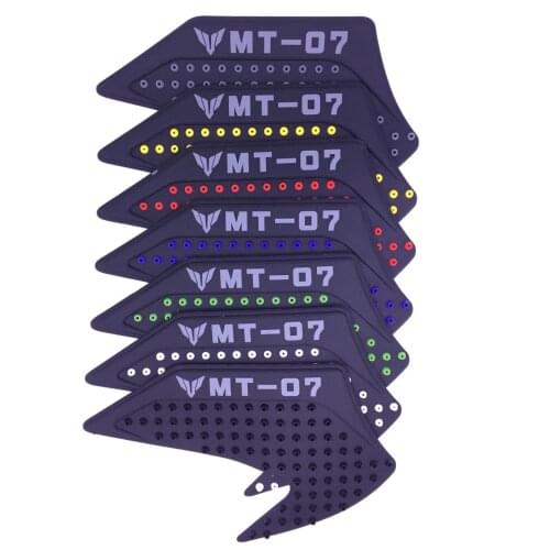 Motorcycle Tank Traction Pad Side Gas Knee Grip Protector Anti slip sticker for YAMAHA MT-07 MT07
