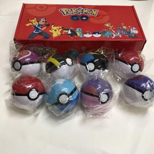 Cartoon Pokemon 8pcs/Set Elf Ball Toy Action Figure Model Pet Dolls Decoration Pokemon 7Cm Elf Ball Game Cosplay Toys Kids Gifts