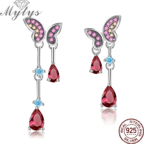 MYTYS Women's Silver Earrings