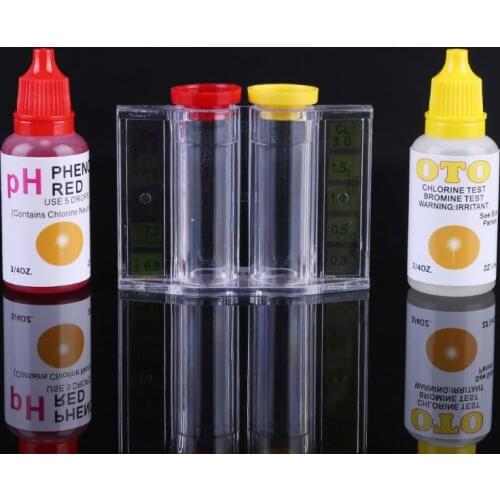 1pc pH Chlorine Water Quality Test Kit Swimming Pool Hydroponics Aquarium Tester