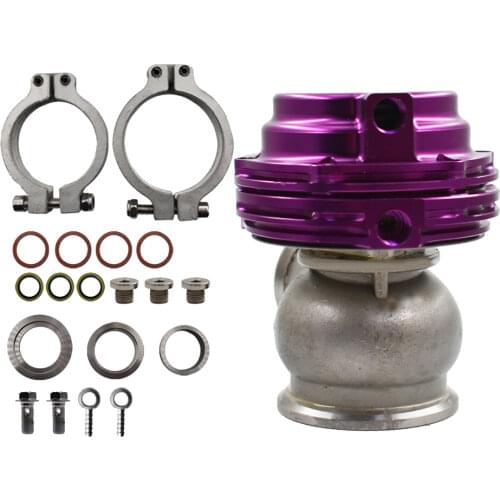 NEW WASTEGATE For MVS 38mm Purple V-BAND AND FLANGES MV-S fast shipping