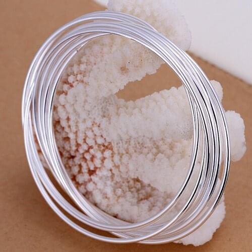 New 925 Sliver Fashion Jewelry Multi-rings Bangles For Women Wedding Engagement Daily Party Accessories Present