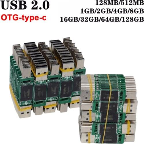Factory Wholesale Mini Chip USB Flash Drive USB 2.0 128GB 8GB 16GB 32G 64GB Semi-finished Stick Pendrive Flash Drive Usb Stick