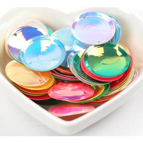 10g Stereoscopic Round Sequins Multicolor Paillettes Sewing Craft Children DIY Garment Accessory Decorations 20mm
