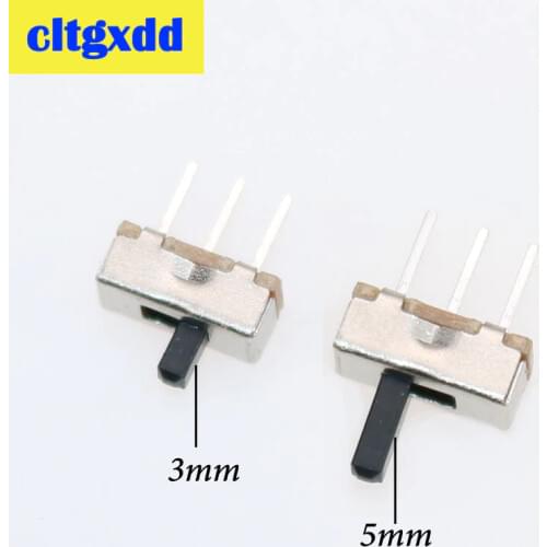Cltgxdd 50PCS SS-12D00G3/G5 Slide Switch 2 Position SPDT 1P2T 3Pin PCB Panel Mini Vertical Toggle Switches For DIY Micro Switch
