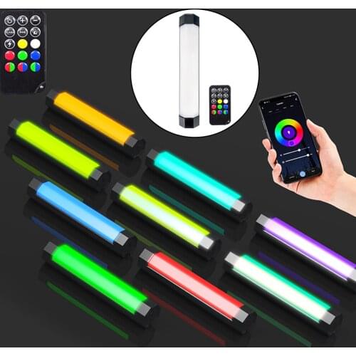 Remote Control LED Tube Light RGB Color 3000K-6000K Handheld Photography Light Stick Wand For Photos Video Movie Portrait
