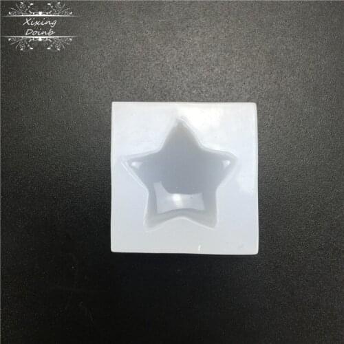 Mini Star silicone mold chocolate fudge cake decoration tool crystal drop glue making tool DIY resin mold