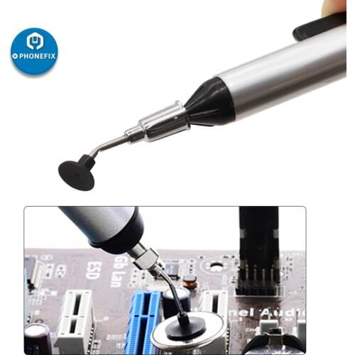 IC SMD Vacuum Sucking Suction Pen FFQ939 Remover Sucker Pump Tweezer IC Pick Up Tool Solder Desoldering with 3 Suction Headers