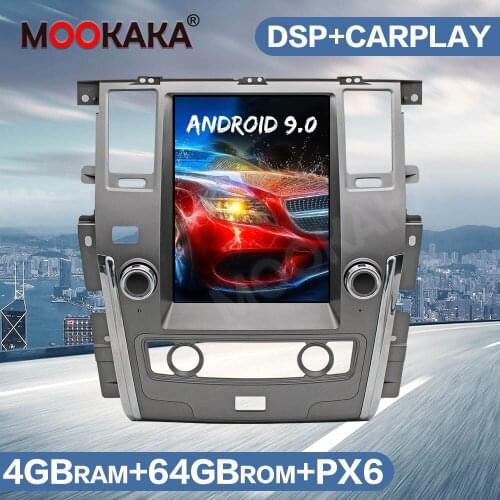 Vertical Tesla Style Car GPS Navigation Multimedia Player For NISSAN PATROL 2010-2018 Auto Radio Audio Stereo Carplay Head Unit