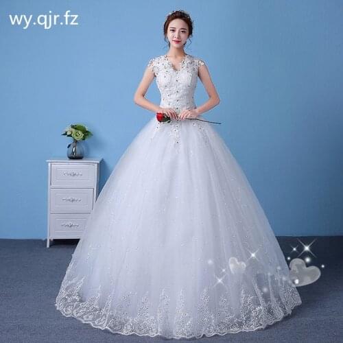 XXN-044#Bridal wedding dress Embroidered Lace on Net Full-sleeve Lace Up Ball Gown Custom size free delivery cheap wholesale