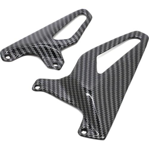 Carbon Fiber Heel Guard Rear set Plate For Ducati Panigale V4 V4S 2018 2019 Foot Peg Protector