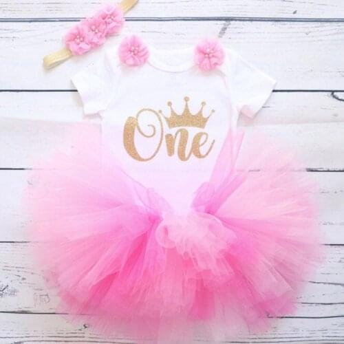 1 Year Baby Girl Dress 2020 Summer Birthday Outfits Infant Baptism Dress Toddler Kids Clothes Tutu Dress Newborn Party Vestidos