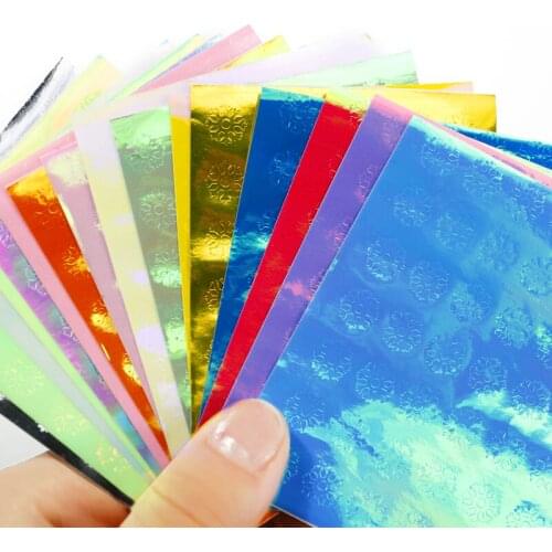 1Set Ice Aurora Nail Sticker Decals Nail Art Self-Adhesive Trendy Nails Design Snown Manicure Sticker Patch#10pcs/11pcs/16pcs