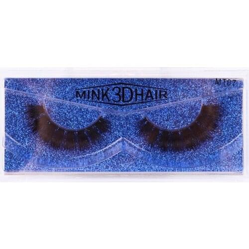 1 Pair 3D Mink False Eyelashes 100% Real Mink Lashes Soft Dramatic Reusable Natural Makeup Eyelash For Wholesale