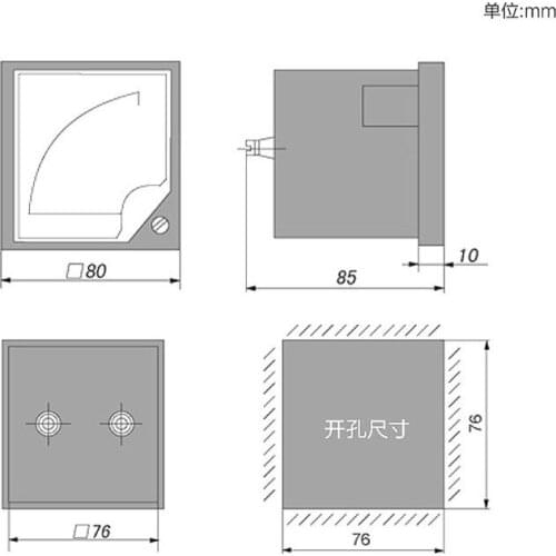 1PC Analog Frequency Meter Power Instrument Series 50/5A 75/5A 150/5A 200/5A 300/5A 500/5A 600/5A 800/5A 1000/5A 1200/5A 1500/5A