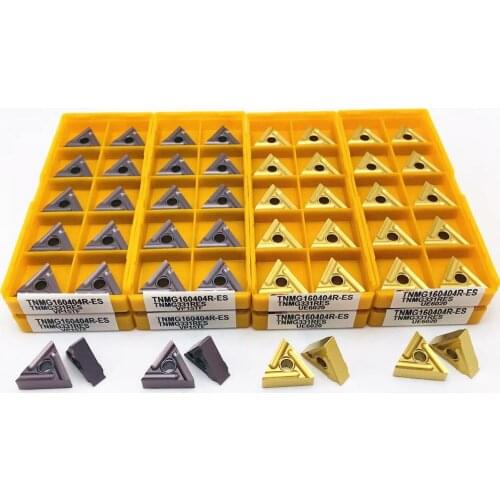 10PCS lathe tool TNMG160404R VP15TF UE6020 US735 high quality outer round carbide blade TNMG160404 R metal lathe parts tool TNMG
