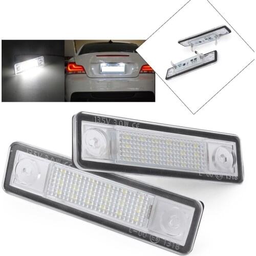 2Pcs Car License Number Plate Light LED Lamp Lighting For Opel Corsa B & Astra F G & Vectra B & Omega A B & Signum