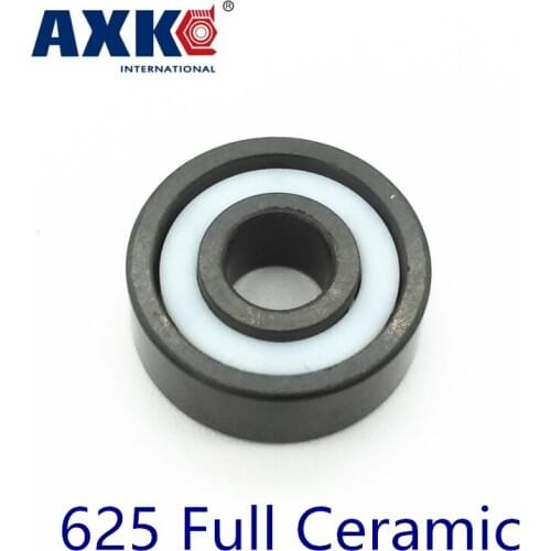 2019 Rushed Rolamentos Axk 625 Full Ceramic Bearing ( 1 Pc ) 5*16*5 Mm Si3n4 Material 625ce All Silicon Nitride Ball Bearings