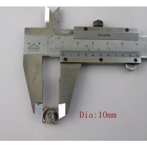 30 Sets 10mm Silver tone Magnetic Snaps Bag/Purse Clasp Button,Sew-on magnetic clasp Metal Button Fastener Craft Accessories