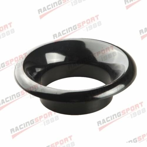 5" inch Short Ram Cold Air Intake Turbo Horn Velocity Stack Adapter Black